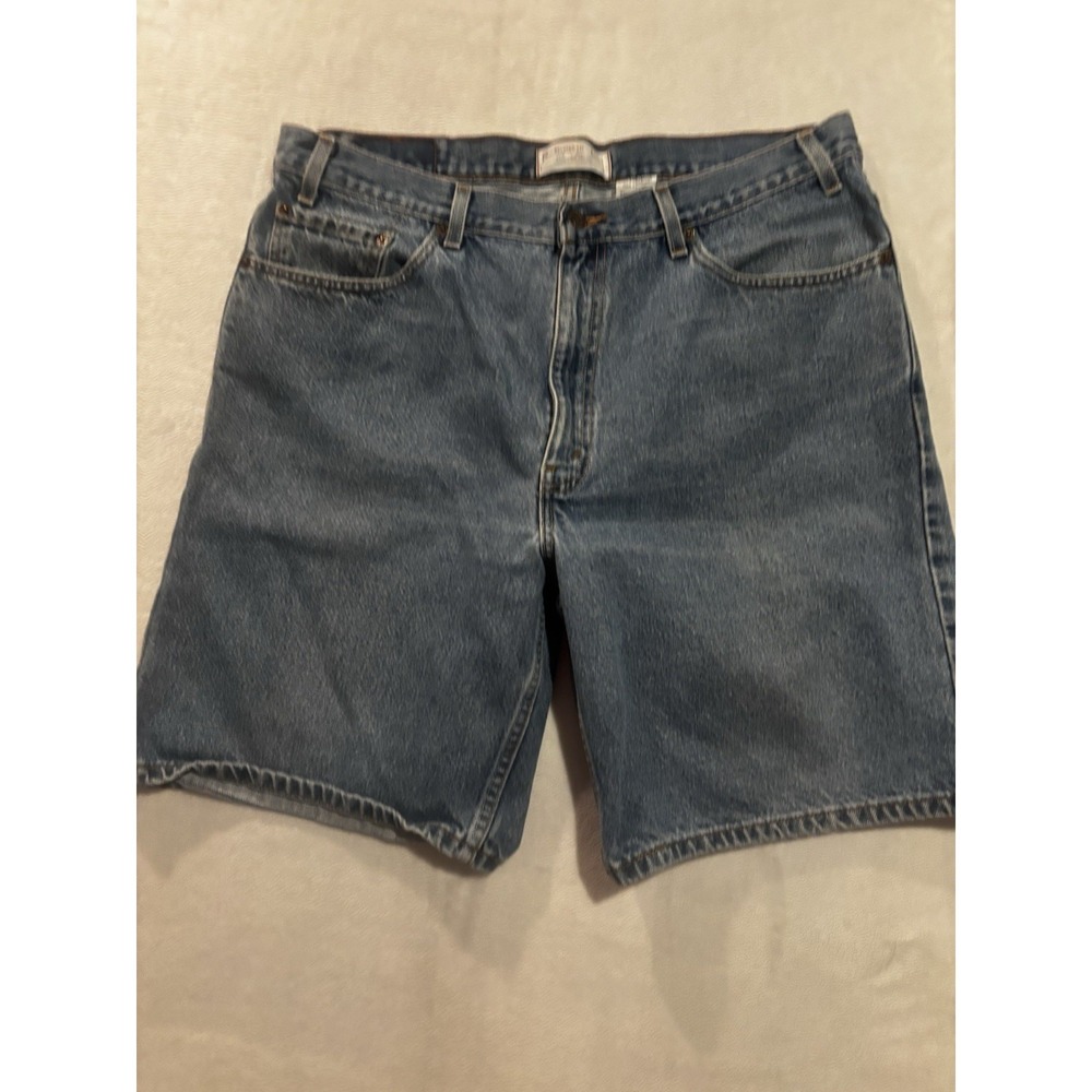 Levi Strauss W38 Signature Relaxed Fit Jean Shorts Mens Blue Jeans Cotton